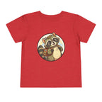 Moonie Toddler Short Sleeve Tee – Explorer Raccoon