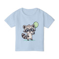 Moonie Kids’ T‑Shirt – Raccoon Balloon Edition