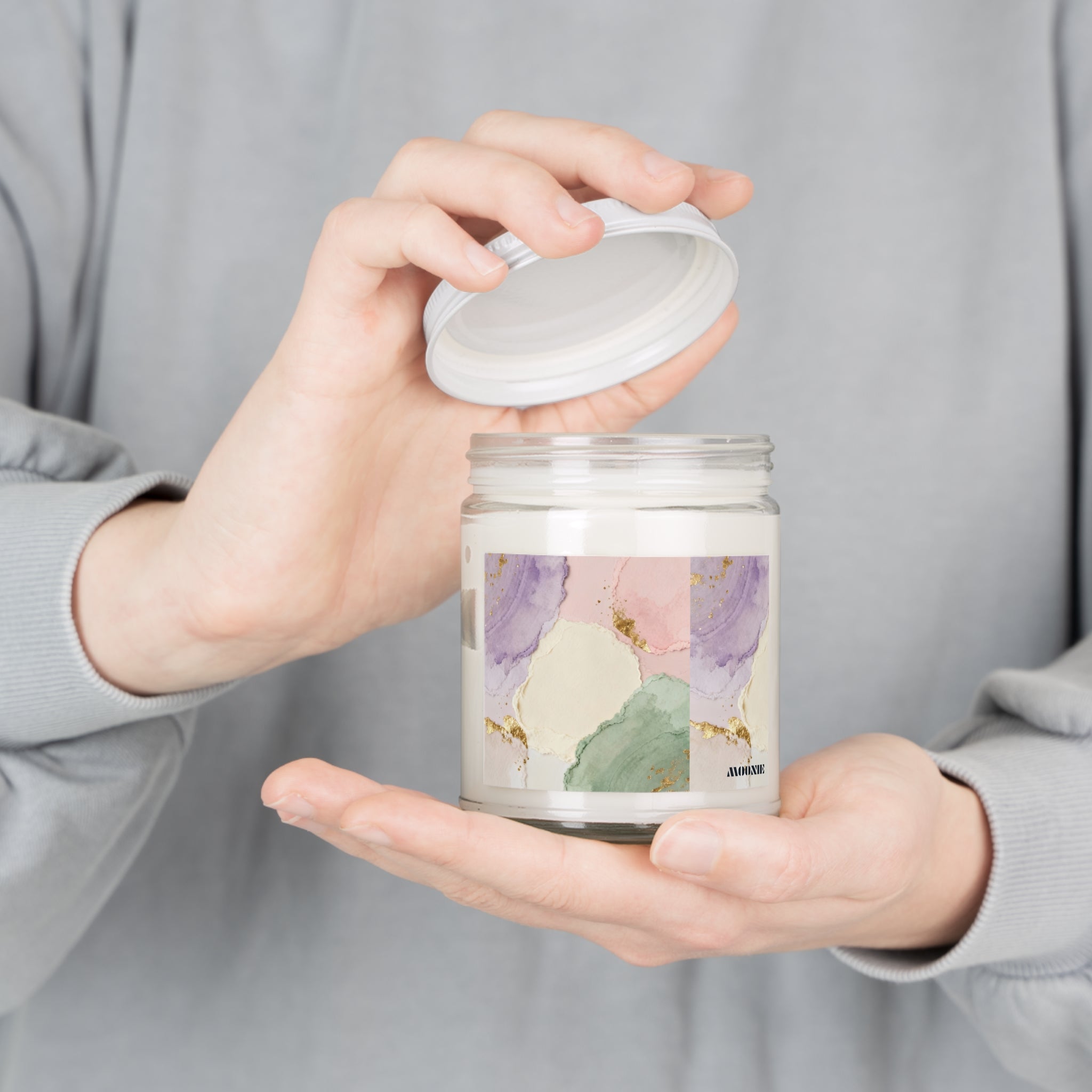Moonie Scented Soy Candle – Pastel Bloom Edition, 9oz