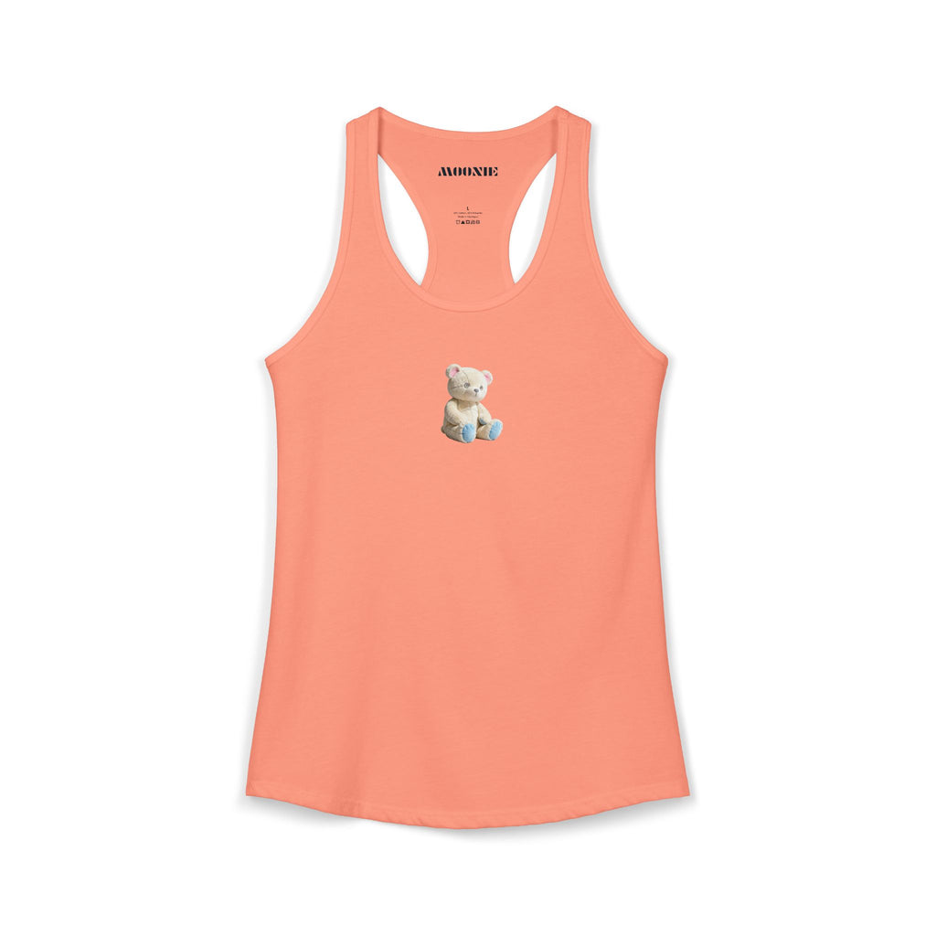 Moonie Women’s Ideal Racerback Tank | Cozy Bear Design
