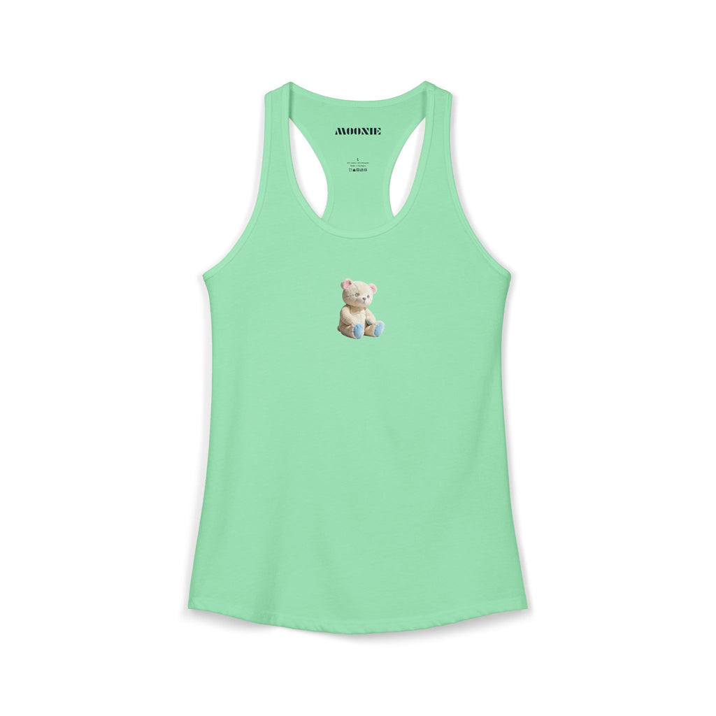 Moonie Women’s Ideal Racerback Tank | Cozy Bear Design