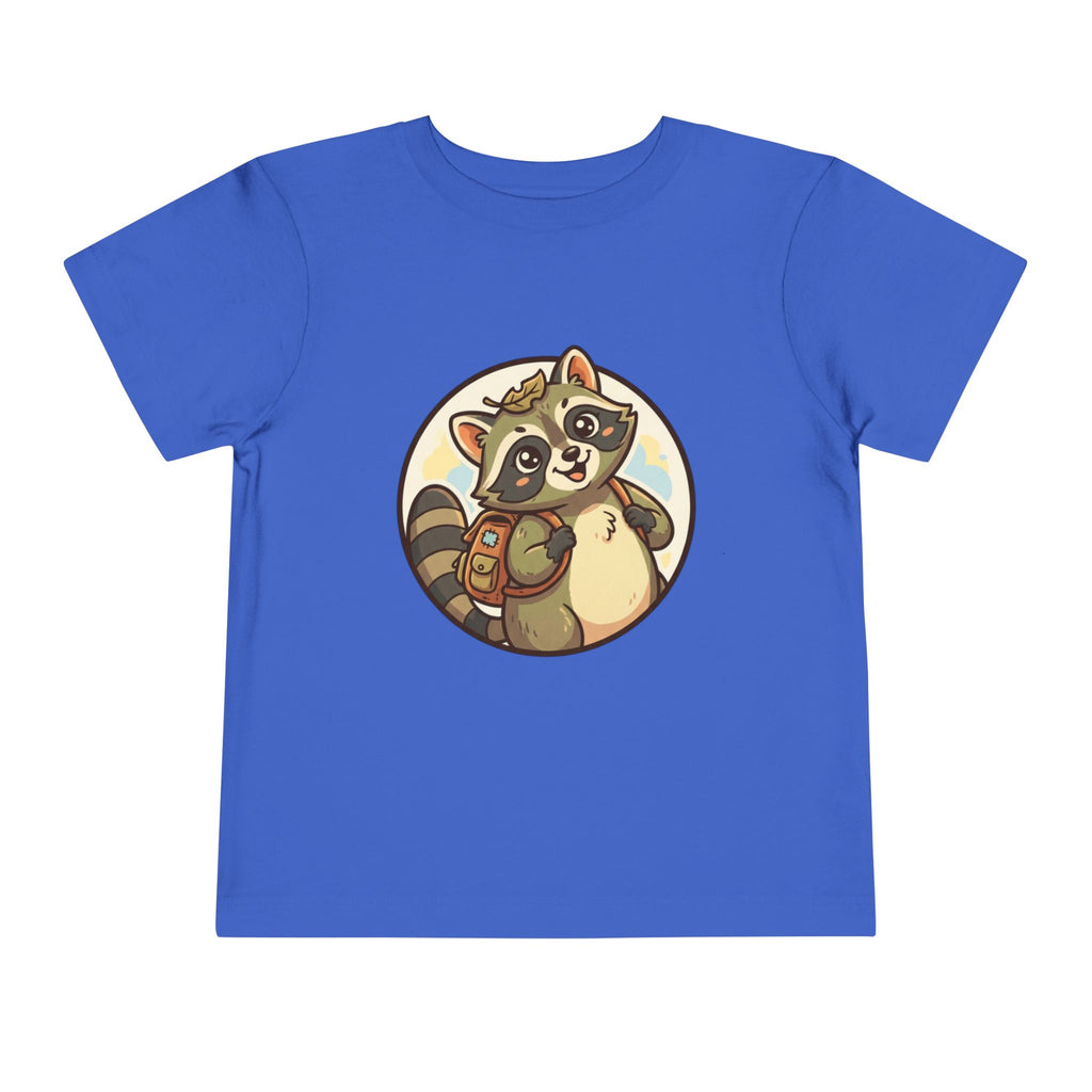 Moonie Toddler Short Sleeve Tee – Explorer Raccoon