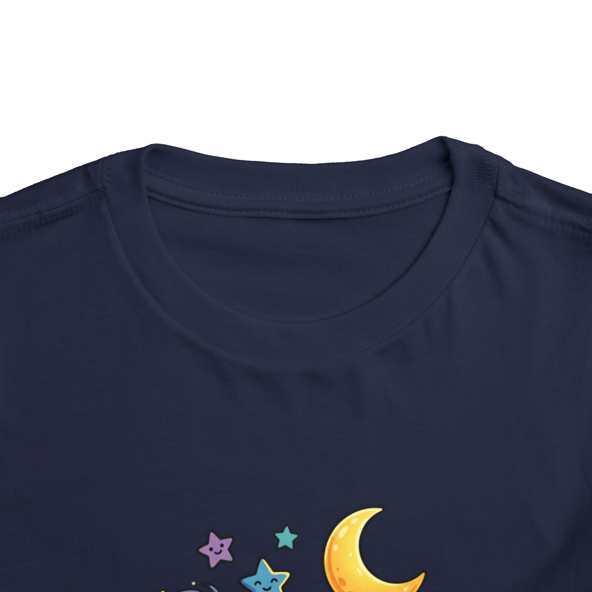 Moonie Toddler Short Sle  eve Tee – Cosmic Comfort for Little Explorers
