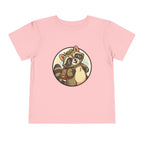 Moonie Toddler Short Sleeve Tee – Explorer Raccoon