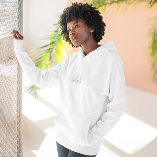 Moonie Women’s Three-Panel Fleece Hoodie – Manifesting