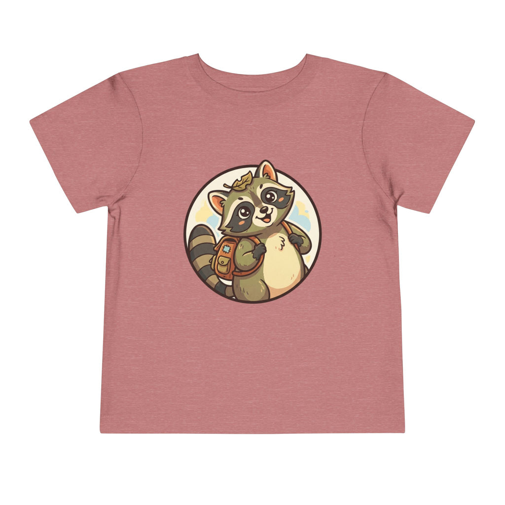 Moonie Toddler Short Sleeve Tee – Explorer Raccoon