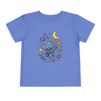 Moonie Toddler Short Sle  eve Tee – Cosmic Comfort for Little Explorers