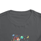 Moonie Toddler Short Sleeve Tee – Rainbow Ladder to the Stars