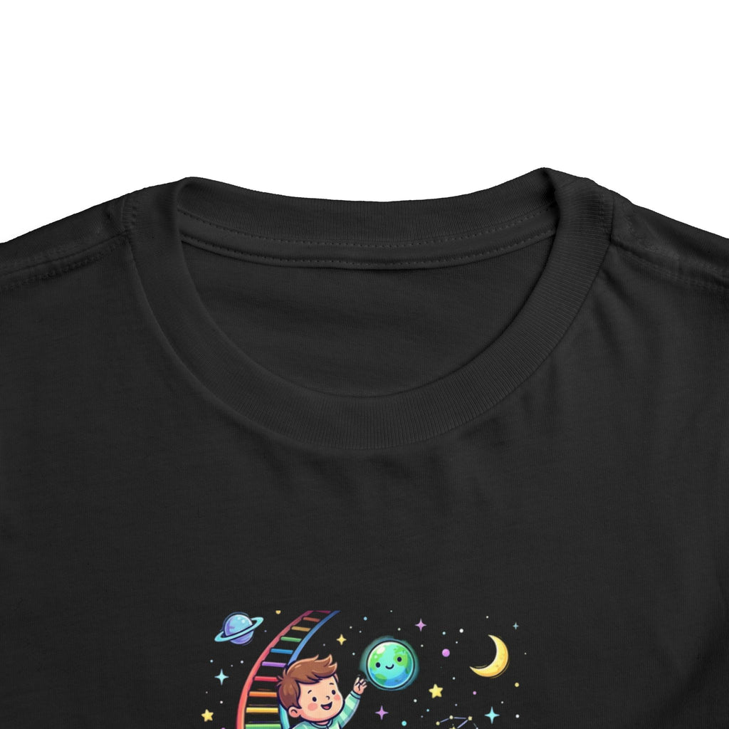 Moonie Toddler Short Sleeve Tee – Rainbow Ladder to the Stars
