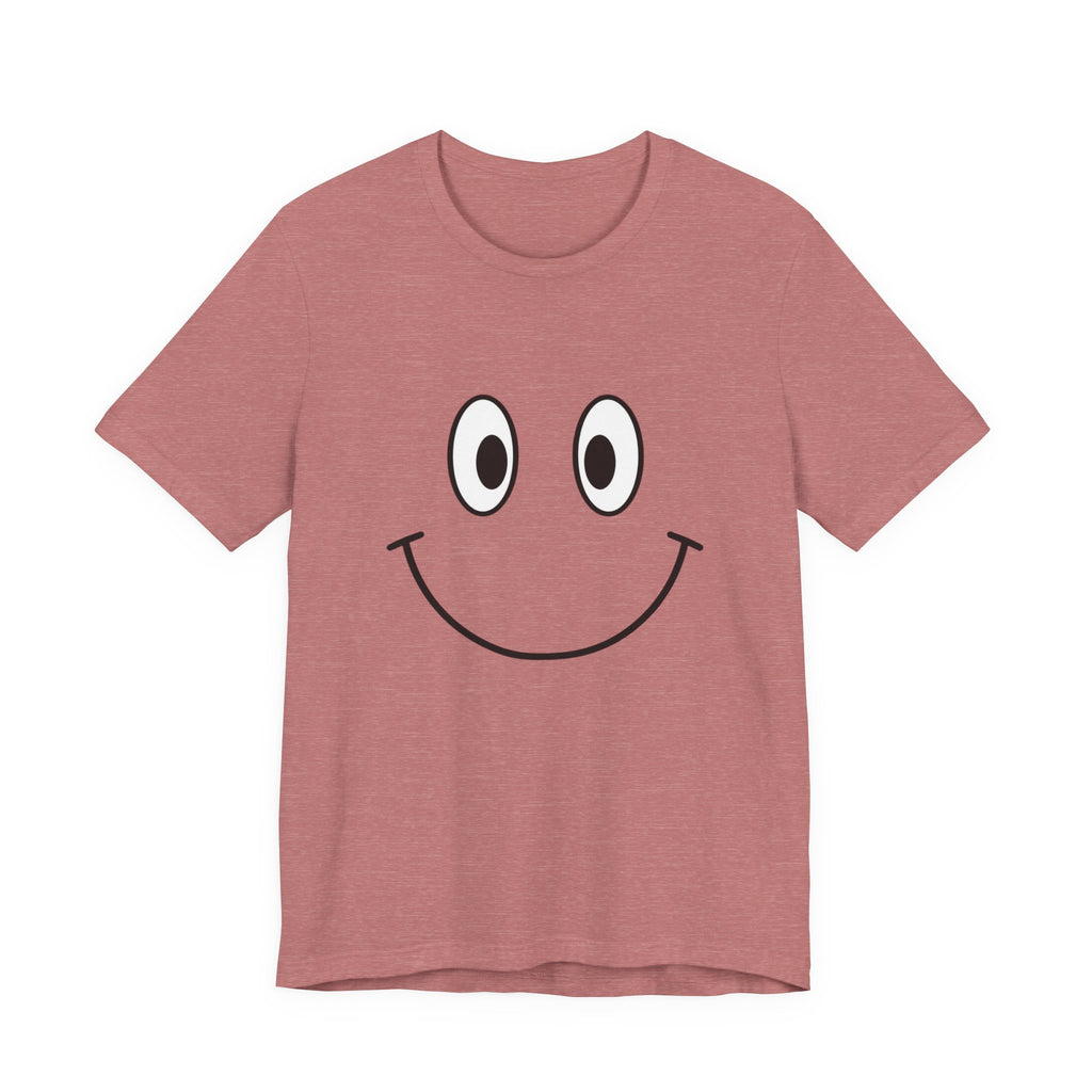 Unisex Jersey Short Sleeve Tee | Smile — a shirt that radiates positivity.