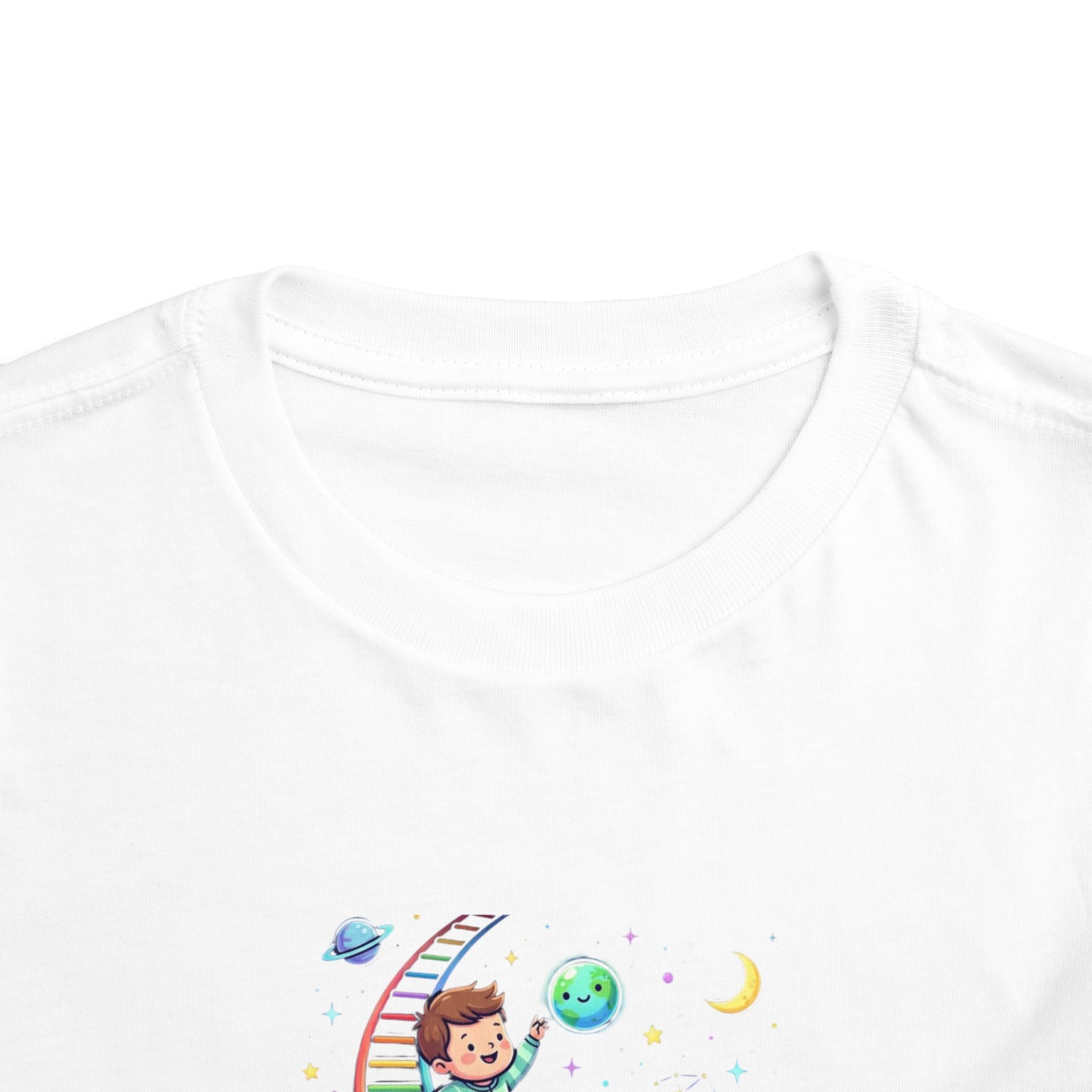 Moonie Toddler Short Sleeve Tee – Rainbow Ladder to the Stars