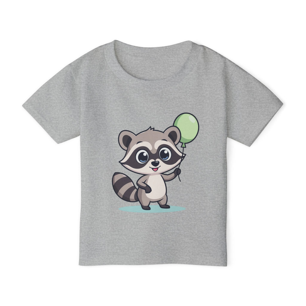 Moonie Kids’ T‑Shirt – Raccoon Balloon Edition