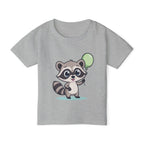 Moonie Kids’ T‑Shirt – Raccoon Balloon Edition