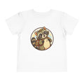 Moonie Toddler Short Sleeve Tee – Explorer Raccoon