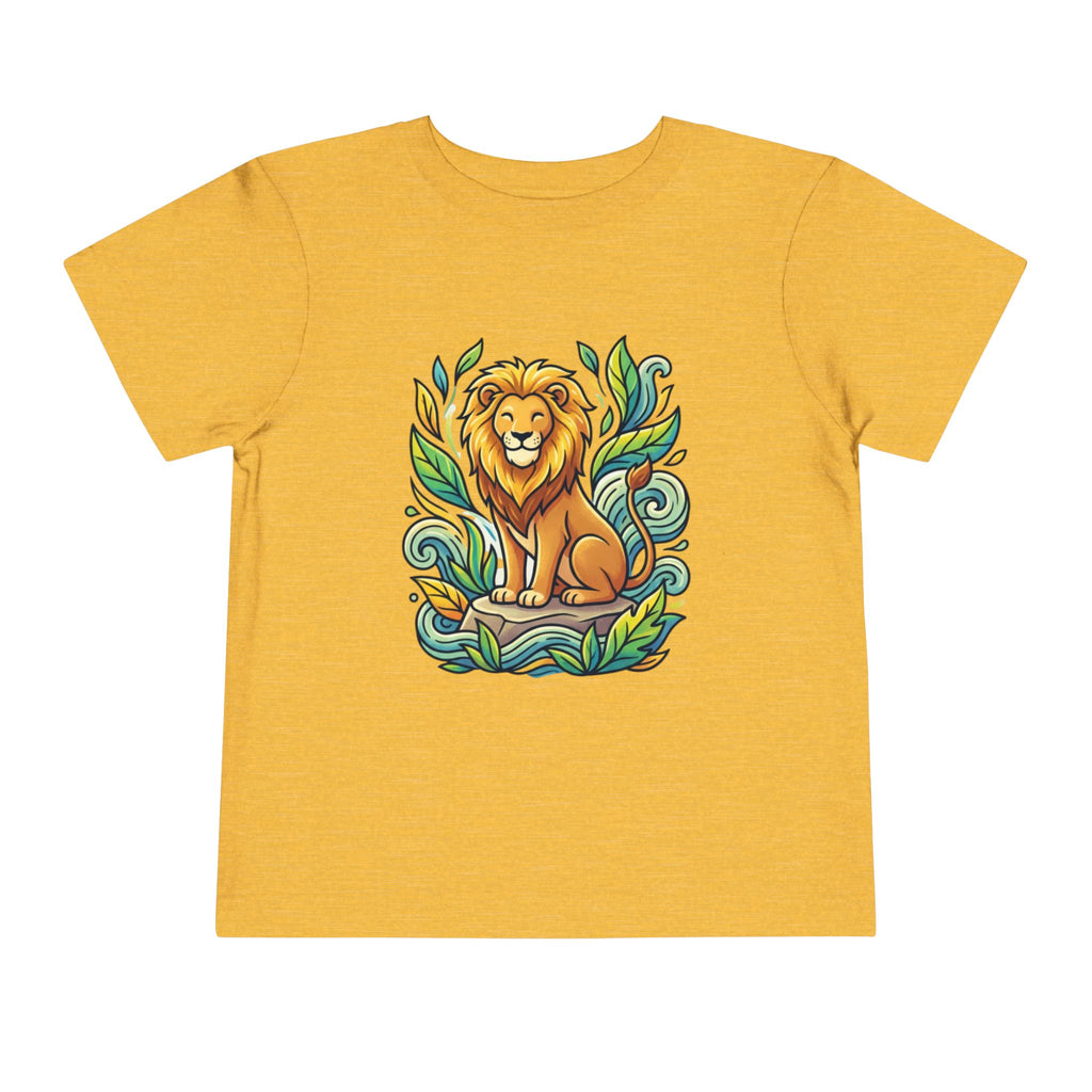 Moonie Toddler Short Sleeve Tee – Gentle Jungle Lion