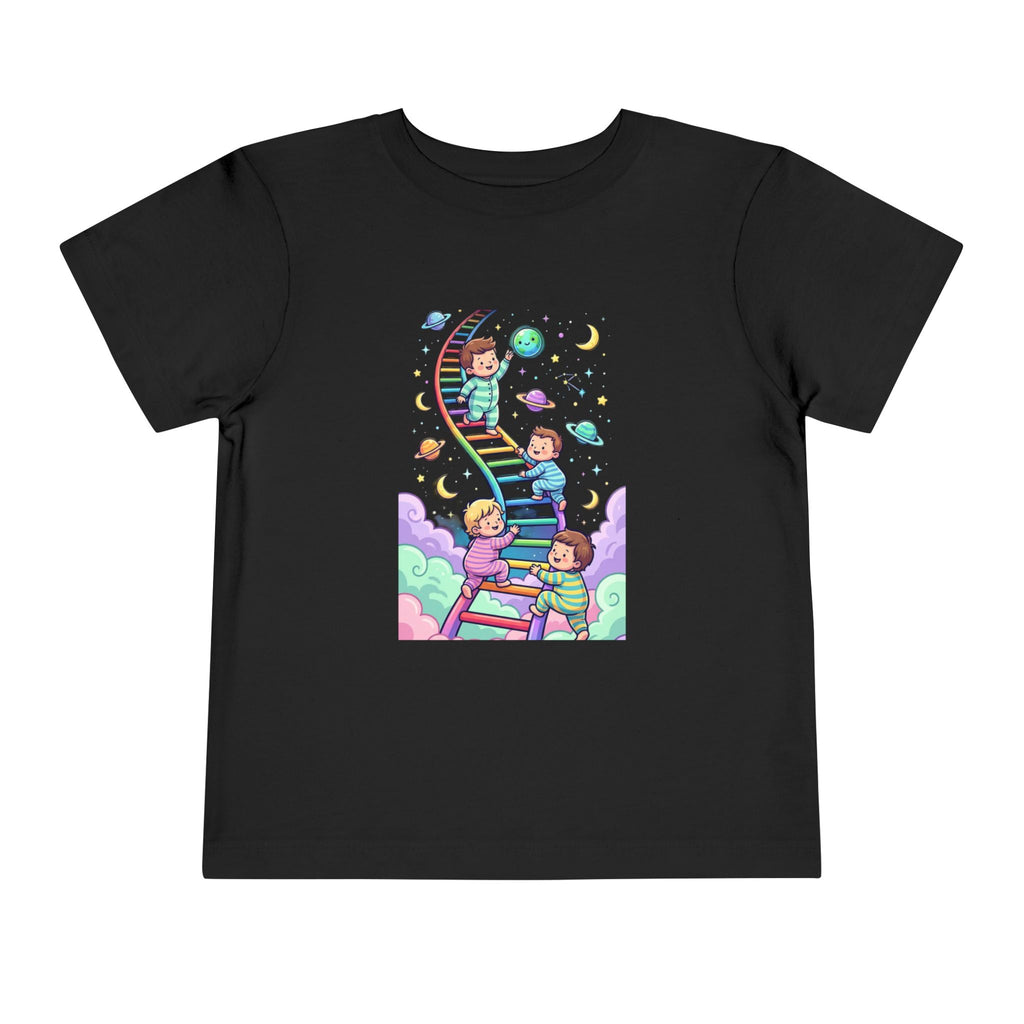 Moonie Toddler Short Sleeve Tee – Rainbow Ladder to the Stars