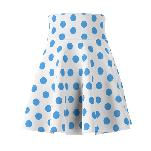 Moonie Blue Dalmatine Skater Skirt