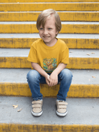 Moonie Toddler Short Sleeve Tee – Gentle Jungle Lion