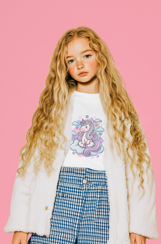 Moonie Toddler Short Sleeve Tee – Dreamer Unicorn