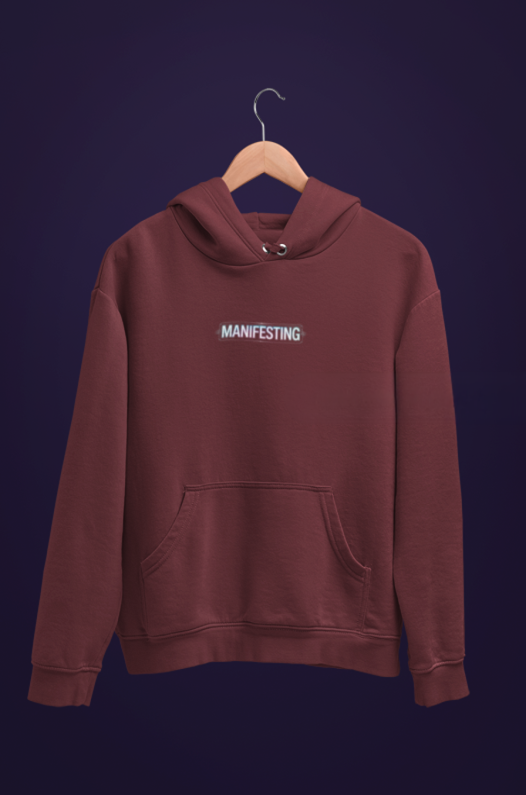 Moonie Women’s Three-Panel Fleece Hoodie – Manifesting