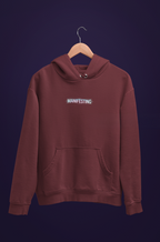 Moonie Women’s Three-Panel Fleece Hoodie – Manifesting