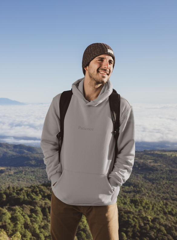Moonie Men’s Hooded Sweatshirt – Patience Edition