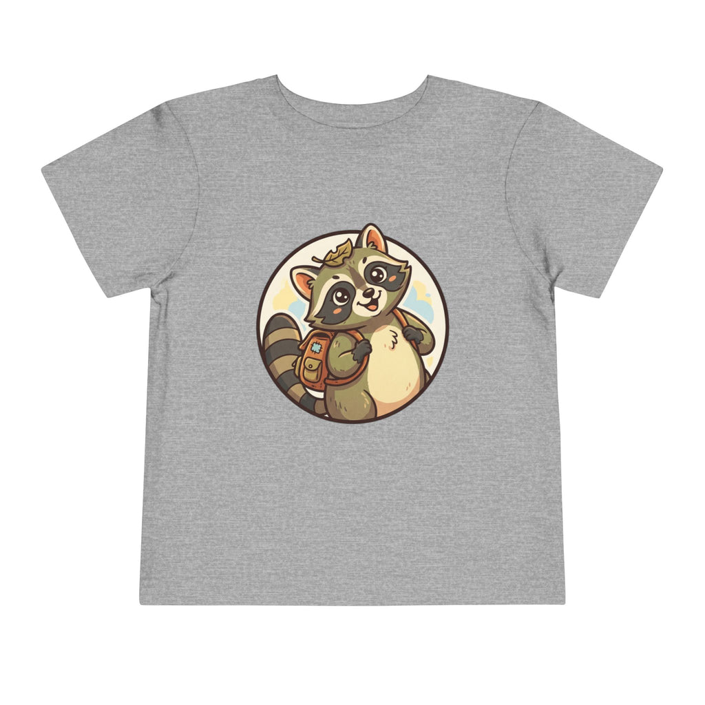 Moonie Toddler Short Sleeve Tee – Explorer Raccoon