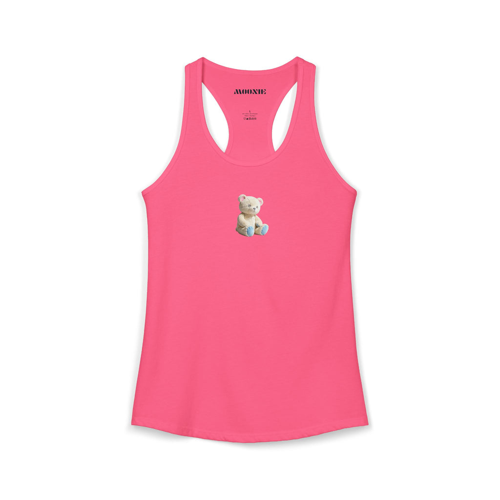 Moonie Women’s Ideal Racerback Tank | Cozy Bear Design