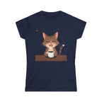 Women's Softstyle Midnight Coffee Cat Tee – Dream Edition