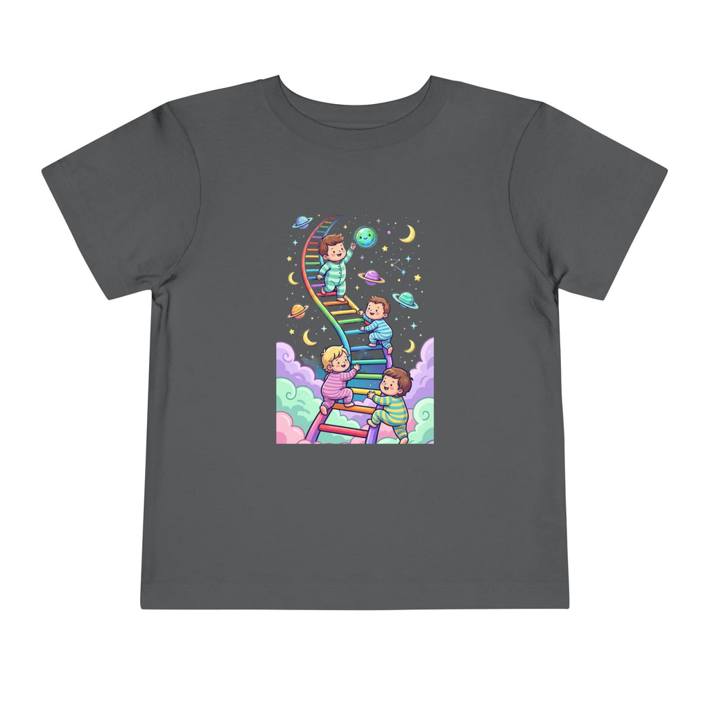 Moonie Toddler Short Sleeve Tee – Rainbow Ladder to the Stars