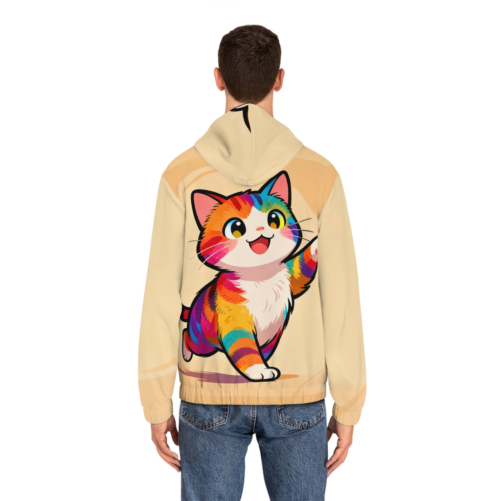 Moonie Men's Full-Zip Hoodie - The cat