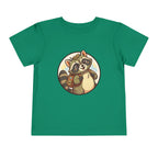 Moonie Toddler Short Sleeve Tee – Explorer Raccoon