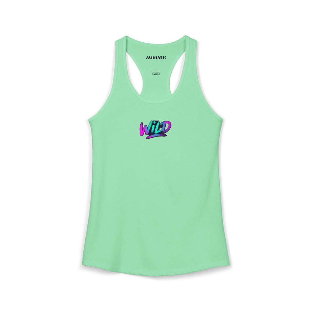 Moonie Women’s Racerback Tank – Wild