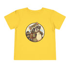 Moonie Toddler Short Sleeve Tee – Explorer Raccoon