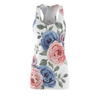 Moonie Women’s Cut & Sew Racerback Dress – Flowery Skater Edition