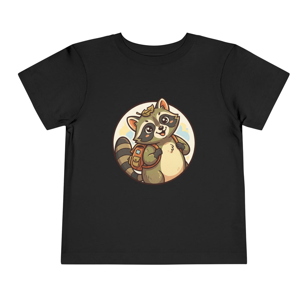 Moonie Toddler Short Sleeve Tee – Explorer Raccoon