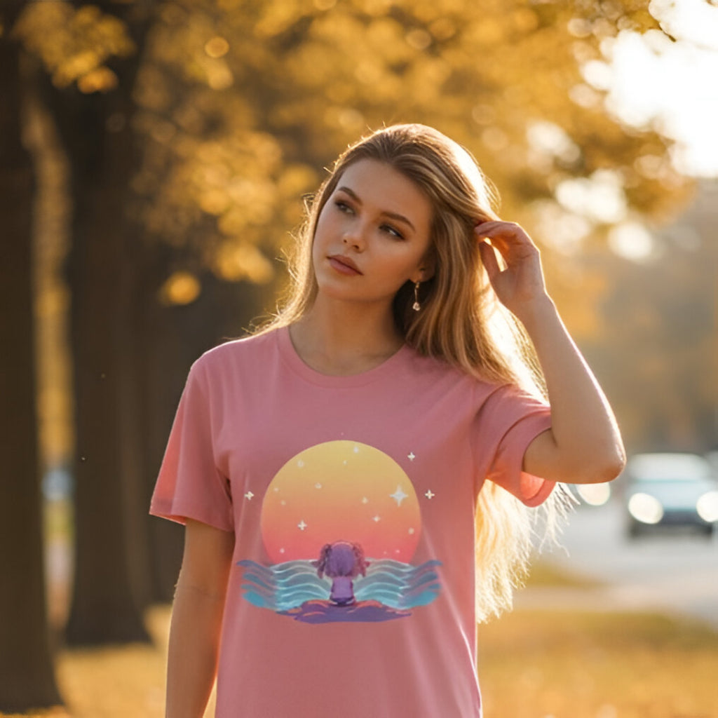 Moonie “Ocean Sun” Anime Tee