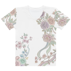 Women’s cotton crew neck t-shirt | Flowery Bloom